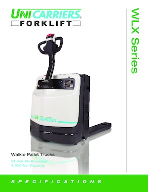 Transpallet elettr. a timone guida terra UniCarriers WLX45S(E)