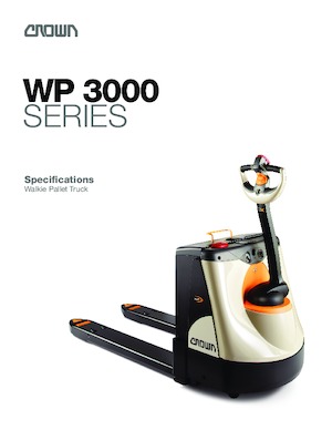 Transpallet elettr. a timone guida terra Crown WP 3035