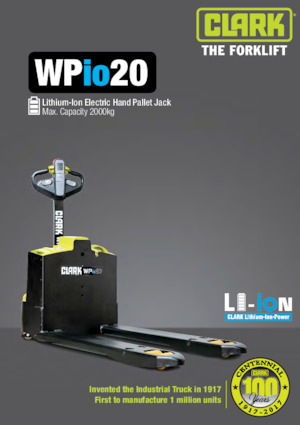 Transpallet elettr. a timone guida terra Clark Wpio 20