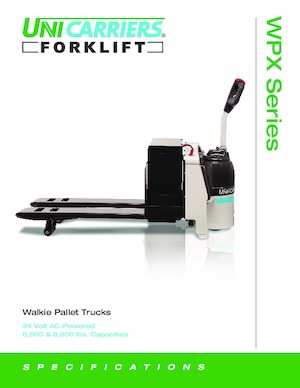 Transpallet elettr. a timone guida terra UniCarriers WPX60B