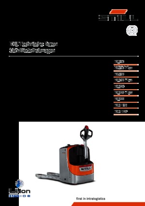 Transpallet elettr. a timone guida terra Still EXU 18