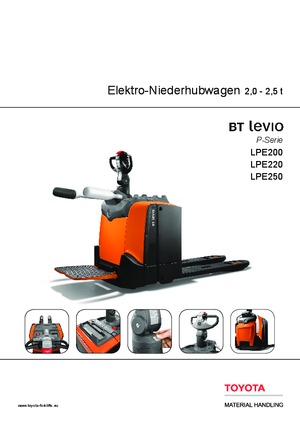 Transpallet elettr. a timone guida terra BT LPE 250