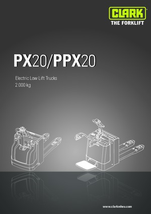 Transpallet elettr. a timone guida terra Clark PX 20