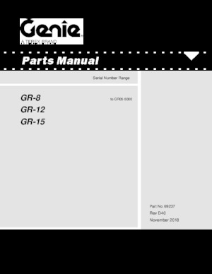 Piattaforme aeree telescopiche gommate Genie GR 8