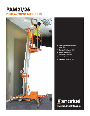 Piattaforme aeree verticali Snorkel PAM26AC