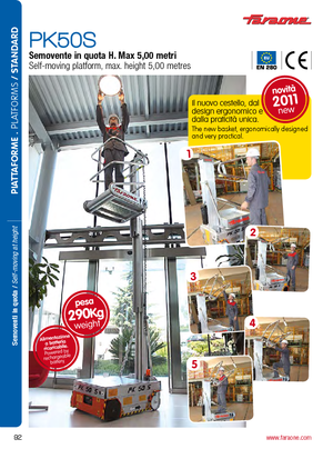 Piattaforme aeree verticali Faraone PK 50 S