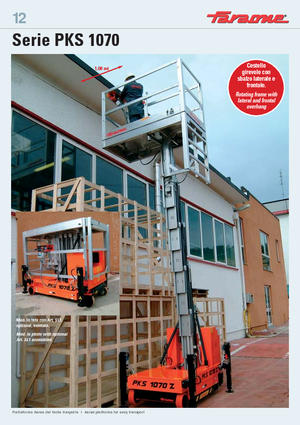 Piattaforme aeree verticali Faraone PKS 1070