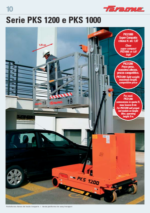 Piattaforme aeree verticali Faraone PKS 1200