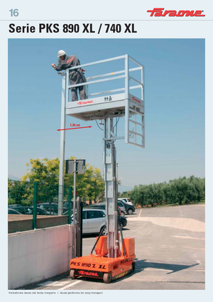 Piattaforme aeree verticali Faraone PKS 890 Z