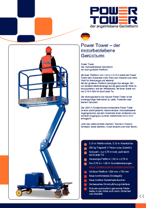 Piattaforme aeree verticali Power Towers Power Tower