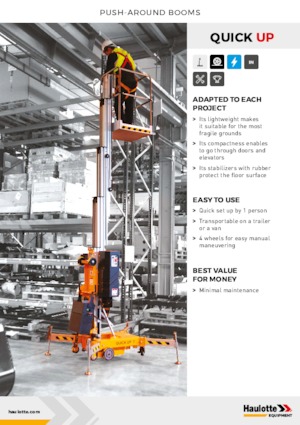 Piattaforme aeree verticali Haulotte QuickUp 7