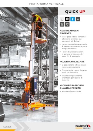 Piattaforme aeree verticali Haulotte QuickUp 7