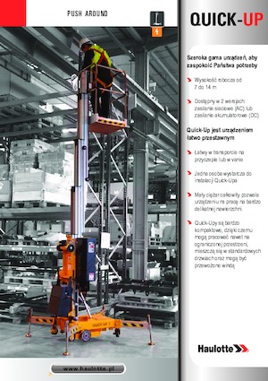 Piattaforme aeree verticali Haulotte QuickUp 7