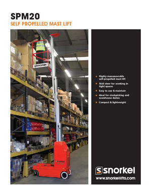 Piattaforme aeree verticali Snorkel SPM20