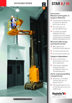 Piattaforme aeree verticali Haulotte Star 10