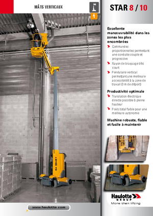 Piattaforme aeree verticali Haulotte Star 10