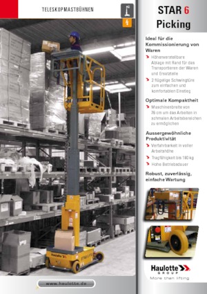 Piattaforme aeree verticali Haulotte Star 6 Picking