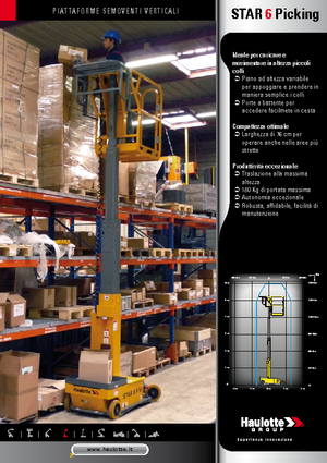 Piattaforme aeree verticali Haulotte Star 6 Picking