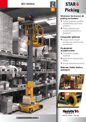 Piattaforme aeree verticali Haulotte Star 6 Picking