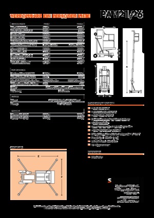 Piattaforme aeree verticali Snorkel PAM26AC