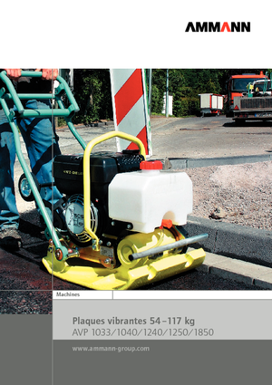 Piastre vibranti monodirezionali Ammann AVP 1240