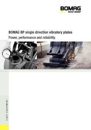 Piastre vibranti monodirezionali Bomag BP 25/50