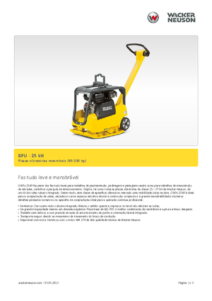 Piastre vibranti reversibili Wacker BPU 2540 A