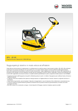 Piastre vibranti reversibili Wacker Neuson BPU 4045 A