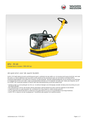 Piastre vibranti reversibili Wacker Neuson BPU5545A 