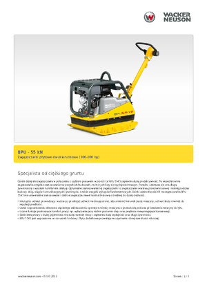 Piastre vibranti reversibili Wacker Neuson BPU5545A 