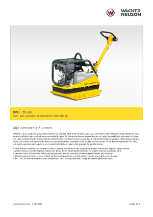 Piastre vibranti reversibili Wacker Neuson BPU5545A 