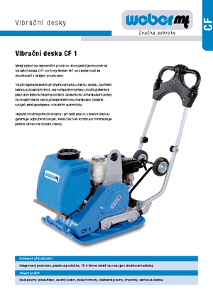 Piastre vibranti reversibili weber mt CF 1 Hd