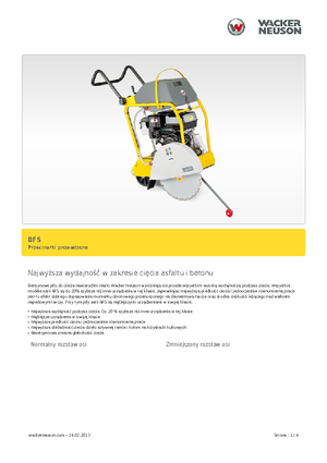 Seghe da pavimento Wacker BFS 1345 AB