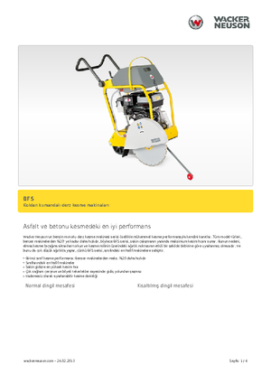 Seghe da pavimento Wacker BFS 1345 AB