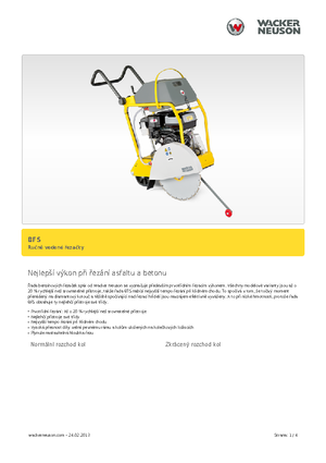 Seghe da pavimento Wacker BFS 1350 ALS