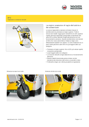 Seghe da pavimento Wacker Neuson BFS 1345 Az