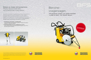 Seghe da pavimento Wacker BFS 1350 ALS