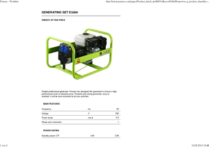 Generatori a benzina PRAMAC Lifter E 3200 SHHPI