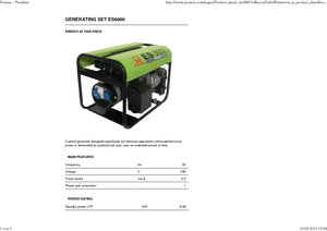 Generatori a benzina PRAMAC Lifter ES 8000
