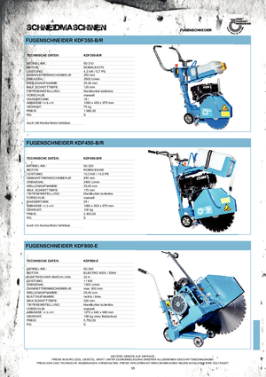 Seghe da pavimento Kern-Deudiam KDF 350 B/r