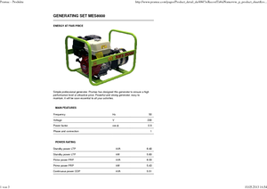 Generatori a benzina PRAMAC Lifter MES 8000