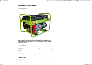 Generatori a benzina PRAMAC Lifter PX 5000m