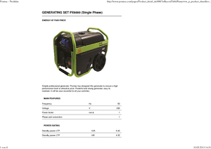 Generatori a benzina PRAMAC Lifter PX 8000