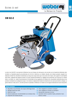 Seghe da pavimento weber mt SM 62-2