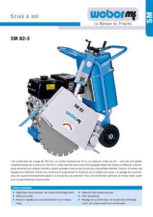 Seghe da pavimento weber mt SM 82-3