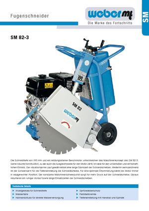 Seghe da pavimento weber mt SM 82-3