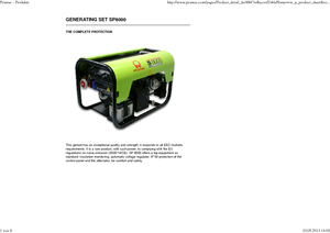 Generatori a benzina PRAMAC Lifter SP 8000