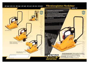 Piastre vibranti monodirezionali Shatal PC 1512
