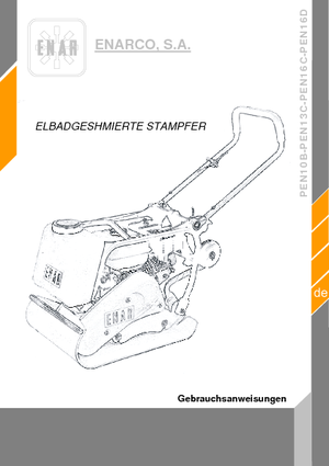Piastre vibranti monodirezionali Enar PEN 13 C