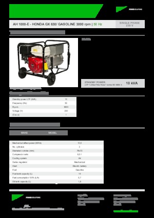 Generatori a benzina INMESOL AH 1000-E